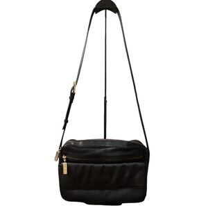 Ralph Lauren Vintage Navy Blue Leather Crossbody/Shoulder Bag w/ Dustbag In EUC